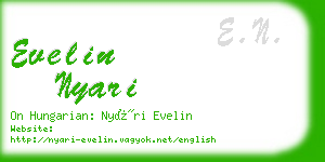 evelin nyari business card